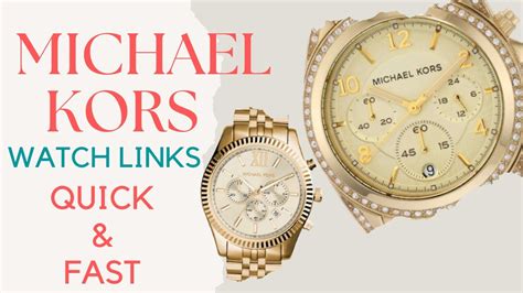 michael kors watch remove link|Michael Kors Watch band extender.